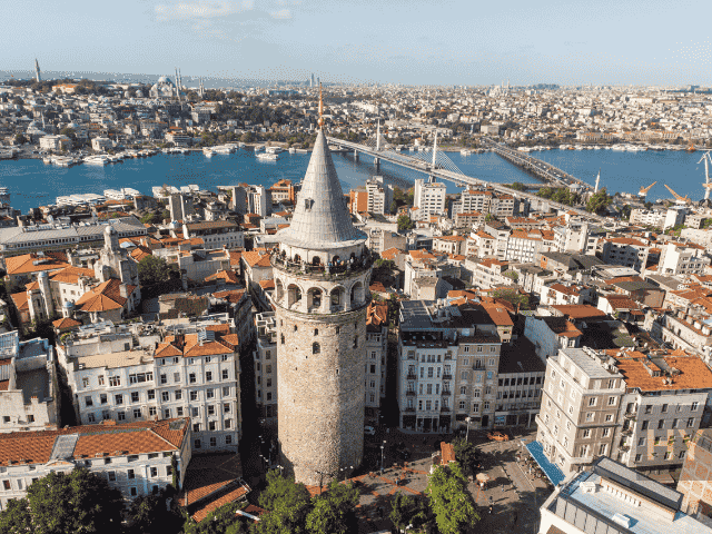 Arial view of city where HYROX Istanbul is held