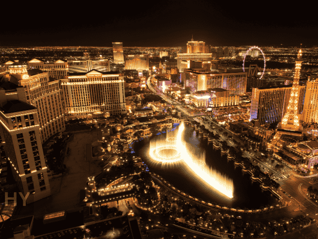 Aerial view of HYROX Las Vegas location