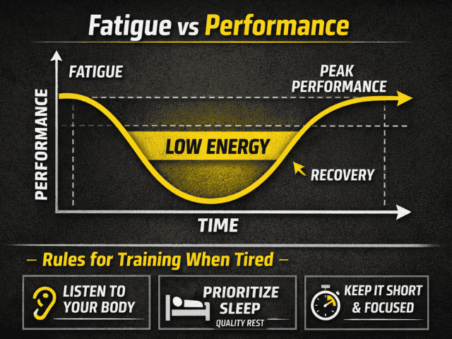 fatigue vs performance curve showing low energy phase and recovery for hyrox and hybrid training